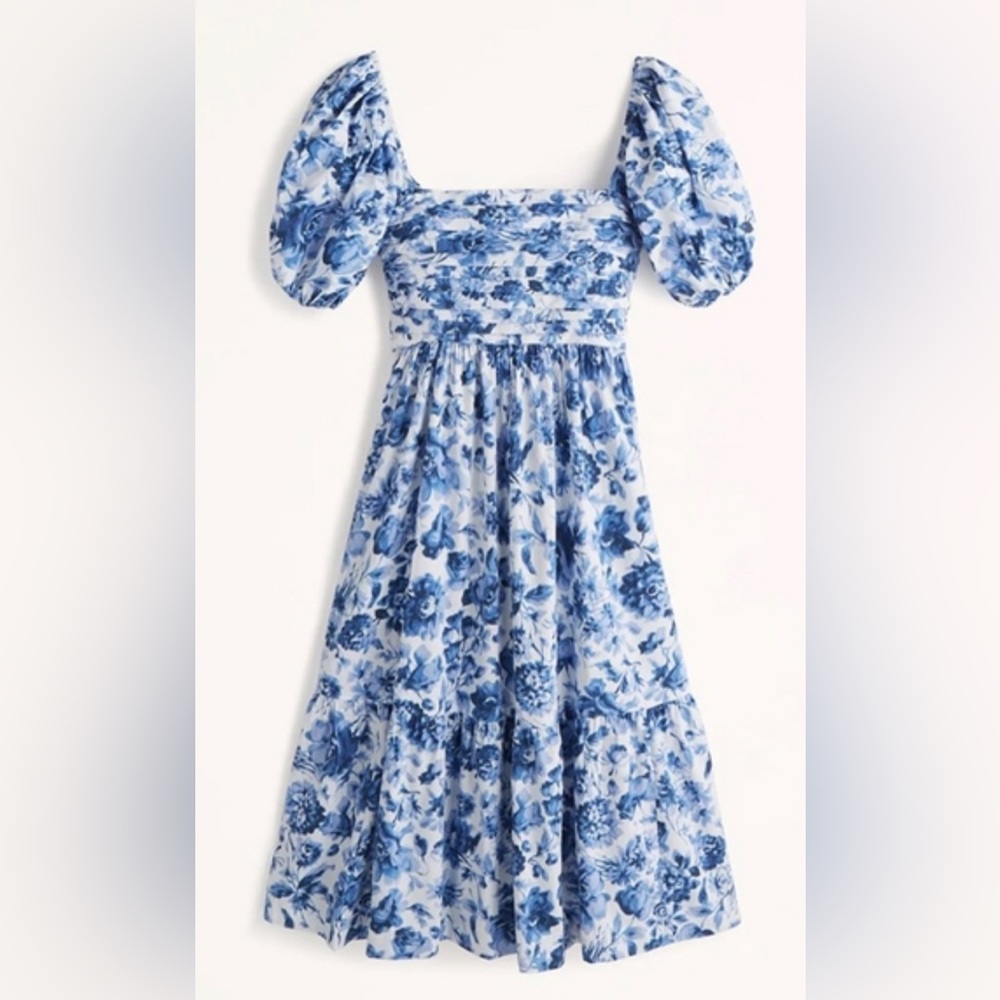 Abercrombie & Fitch Blue Floral Dress